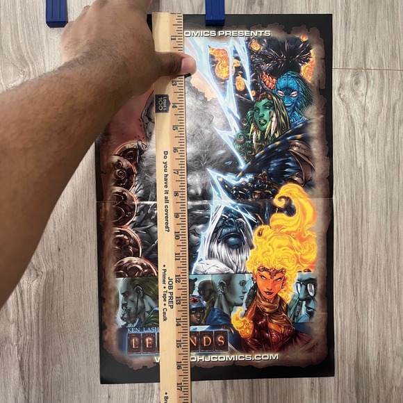 Ken Lashley Legends DHJ Comics Promo Poster promotional - Picture 4 of 6